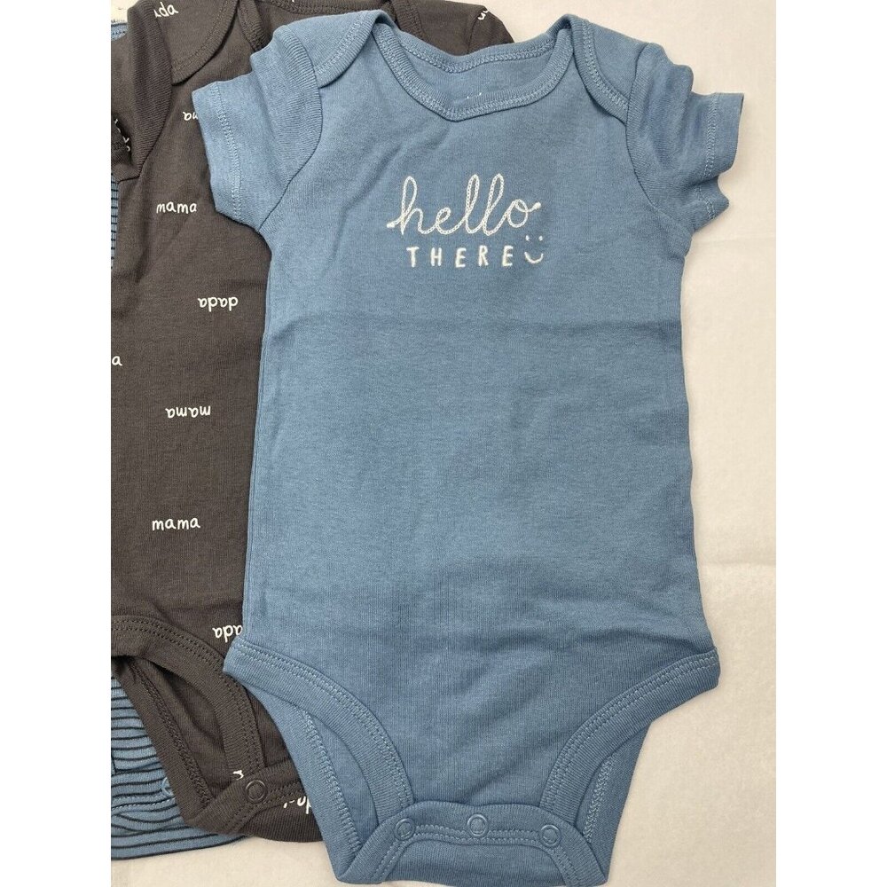 Carter's Baby Boy 5 Pack  Bodysuit Set  12 Months 100%Cotton - Picture 3 of 8